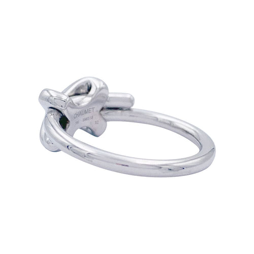 Bague 52 Bague Chaumet, "Jeux de Liens", or blanc, diamants. 58 Facettes 32280
