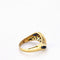 Bague Bague en or jaune diamants et saphirs 58 Facettes 5629