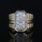 Bague 55 Bague vintage diamants à godrons 58 Facettes 21-111