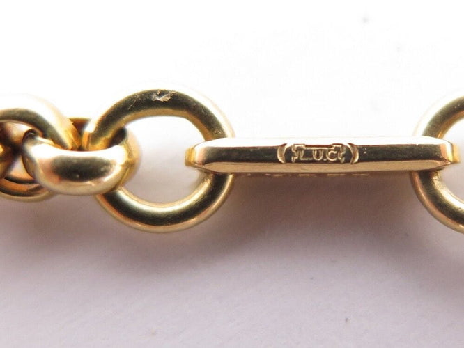Collier collier CHOPARD chaine maille jaseron 43 cm en or jaune 18k 16.9gr 58 Facettes 253436