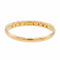 Bague 53 Bague Demi alliance Or jaune Diamant 58 Facettes 2742893CN