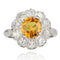 Bague 50 Bague marguerite saphir jaune et diamants 58 Facettes 21-524
