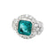 Bague 53 Bague Art Déco en platine, émeraude et diamants. 58 Facettes 30766