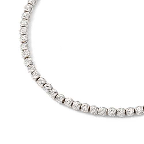 Bracelet Bracelet Maille boule Or blanc 58 Facettes 2057829CN