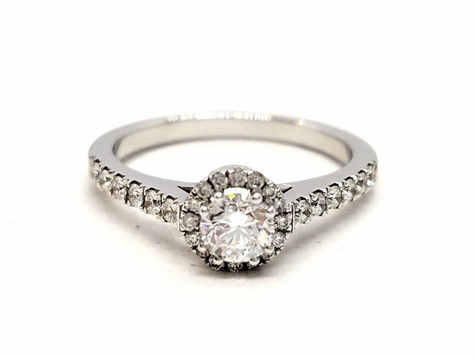 Bague 53 Bague Solitaire Or blanc Diamant 58 Facettes 578819RV
