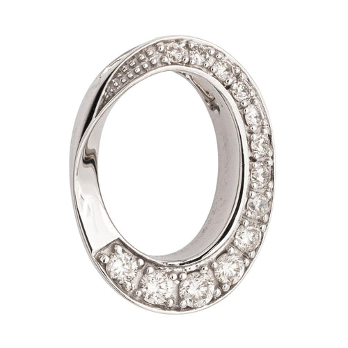 Pendentif Pendentif Or blanc Diamant 58 Facettes 2328931CN