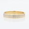 Bague 56 Alliance or occasion double rang ciselé 58 Facettes 21-189B