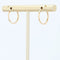 Boucles d'oreilles Boucles d'oreilles créoles or jaune ciselé 58 Facettes 19-456K