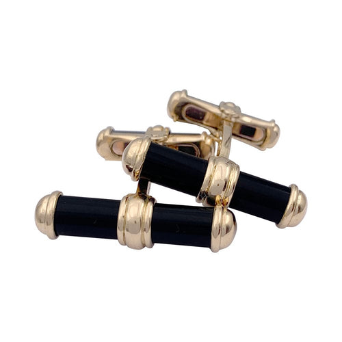 Boutons de manchette Boutons de manchette Van Cleef & Arpels, or jaune et onyx. 58 Facettes 32626