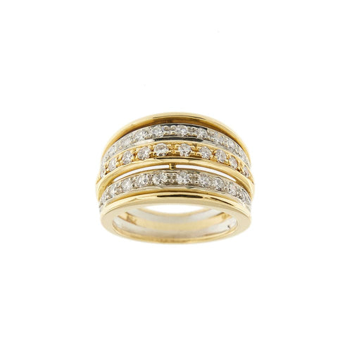 Bague 53 Anello a fascia con diamanti 58 Facettes 32987