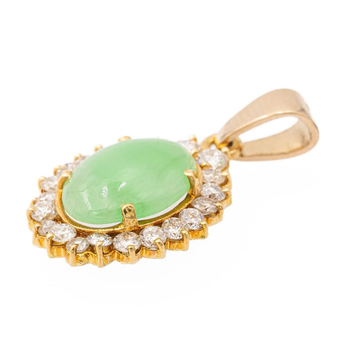 Pendentif Pendentif Or jaune Jade Jadéite 58 Facettes 2432023CN
