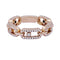Bague 52 Bague Messika, "Move Link Multi Pavé", or rose, diamants. 58 Facettes 33485