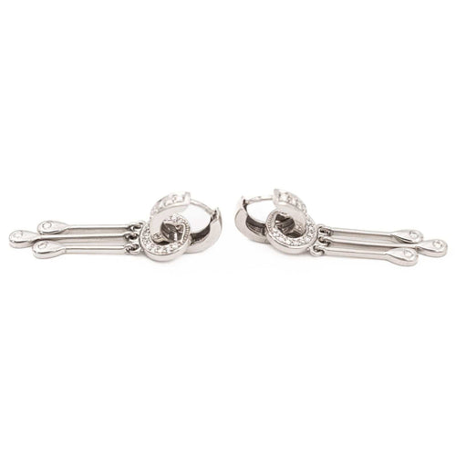 Boucles d'oreilles Boucles d'oreilles Pendantes Or blanc Diamant 58 Facettes 2486899CN