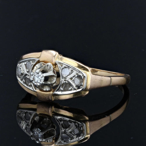 Bague 52 Bague ancienne diamants art déco 58 Facettes 21-296
