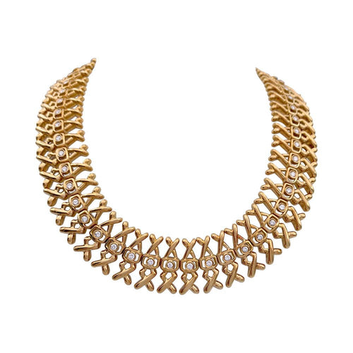 Collier Collier Lalaounis, or jaune, diamants. 58 Facettes 32236