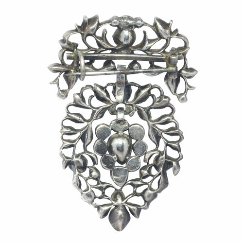 Broche Broche coeur flamand Diamants 18ème siècle 58 Facettes 23124-0015