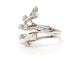 Bague 56 Bague Or blanc Diamant 58 Facettes 06357CD