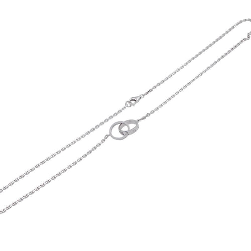 Collier Collier Cartier, "Love", en or blanc, diamants. 58 Facettes 32215