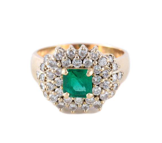 Bague BAGUE OR & EMERAUDE 58 Facettes BO/220119