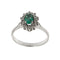 Bague 53 Bague Marguerite diamants et émeraude 58 Facettes 20520