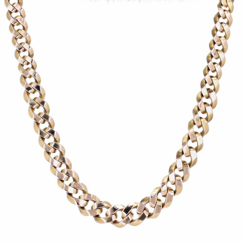 Collier Collier ancien en or gourmette en chute 58 Facettes 23-088
