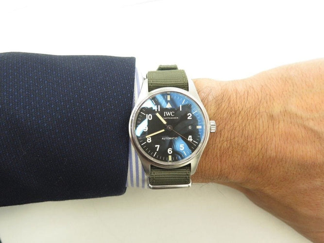 Montre montre IWC pilot s mark xviii tribute to mark xi acier 40mm auto full set 58 Facettes 256260