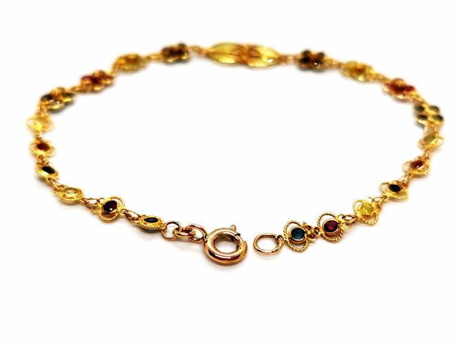 Bracelet Bracelet Art déco Or jaune Saphir 58 Facettes 1292001CN