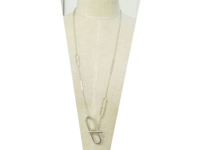 Collier collier HERMES sautoir ever chaine d'ancre 80cm argent 925 58 Facettes 255444