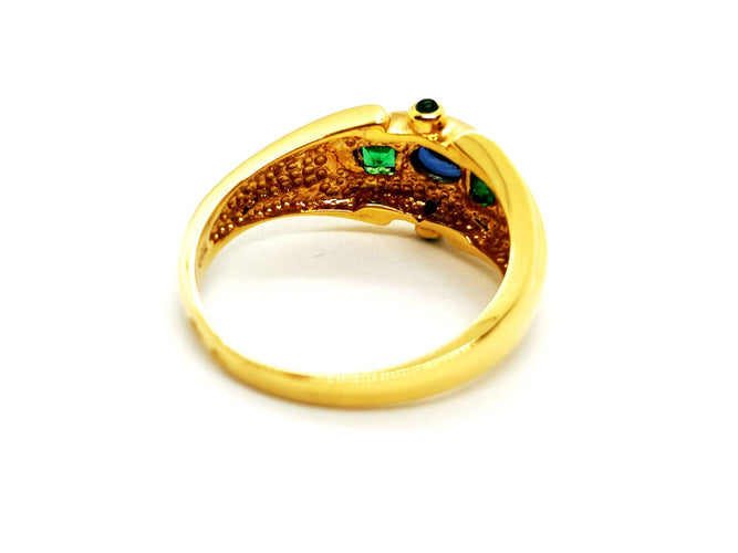 Bague 54 Bague Or jaune Saphir 58 Facettes 1141397CD