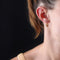 Boucles d'oreilles Dormeuses anciennes 2 ors rubis 58 Facettes 22-576
