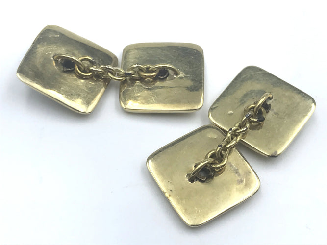 Boutons de manchette Boutons de manchette diamants en nacre 58 Facettes