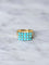 Bague chevalière vintage turquoises 58 Facettes