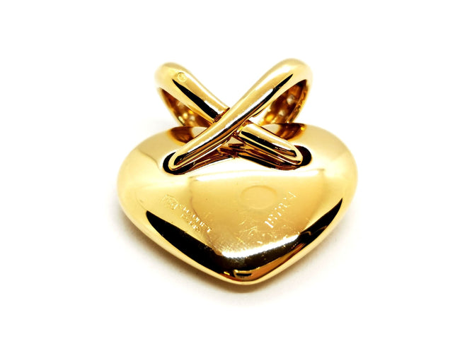 Pendentif Chaumet Pendentif Coeur Liens Or jaune Diamant 58 Facettes 1186440CN