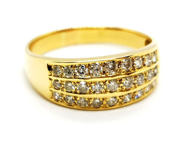 Bague 58 Bague Or jaune Diamant 58 Facettes 1132934CD