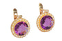 Boucles d'oreilles Boucles d'oreilles améthyste perles 58 Facettes 23240-0487