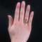 Bague 56 Bague diamant taille baguette et rubis taillés en poire 58 Facettes 22-565