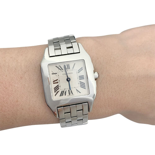 Montre Montre Cartier "Santos demoiselle" en acier. 58 Facettes 31916