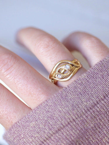 Bague Serpents enroulés Victorienne diamants 58 Facettes