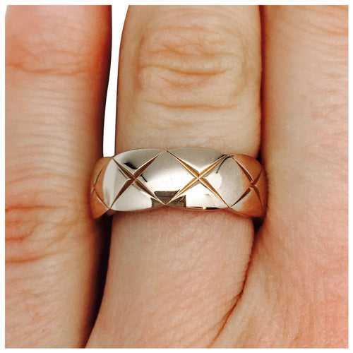 Bague 53 Bague Chanel, modèle "Coco Crush", en or rose. 58 Facettes 32942