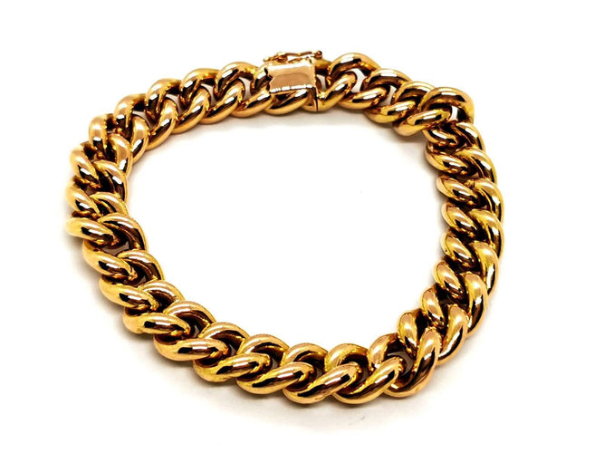 Bracelet Bracelet Maille gourmette Or jaune 58 Facettes 1751325CN