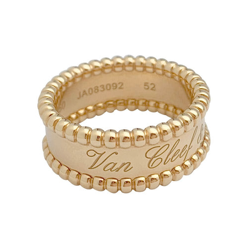 Bague 52 Bague Van Cleef & Arpels, "Perlée signature", or rose. 58 Facettes 31245