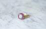 Bague Bague cible diamants et rubis 58 Facettes
