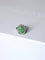 Bague Bague de fiançailles jade entourage diamants sur or blanc 58 Facettes