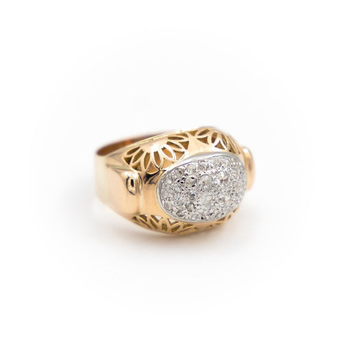Bague 56 Bague Boule Or rose Diamant 58 Facettes 1969320CN