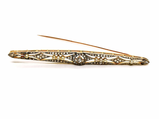 Broche Broche Art déco Or jaune Diamant 58 Facettes 1139164CD
