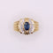 Bague Bague vintage saphir et diamants sur or jaune 58 Facettes