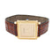 Montre Montre Boucheron, "Pointe de Diamants", or jaune, cuir. 58 Facettes 31358