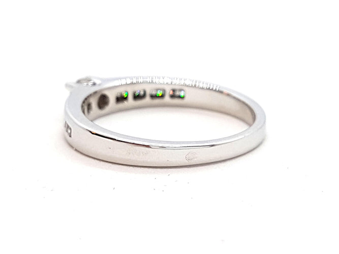 Bague 56 Bague Solitaire Or blanc Diamant 58 Facettes 06351CD