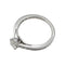 Bague Solitaire accompagné Boucheron, "Beloved", platine et diamants. 58 Facettes 30950