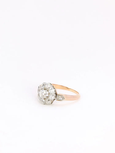 Bague Bague marguerite ancienne diamants 58 Facettes J126